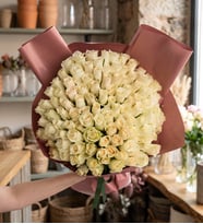 Somon Bukette 150 Beyaz Gül