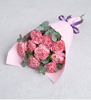 Pudra Bukette Pembe Karanfiller