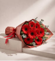 Kırmızı Gerbera Çiçek Buketi