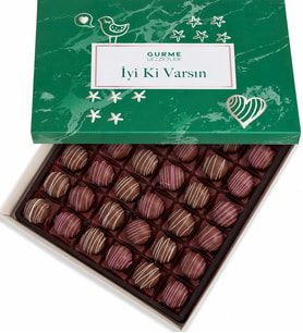 İyi Ki Varsın Çilek & Fındık Aromalı Trüf Gurme Lezzzetler