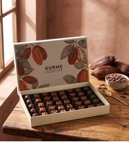 Kalp, Prizma ve Kare Gurme Lezzetler Kutusu 500g