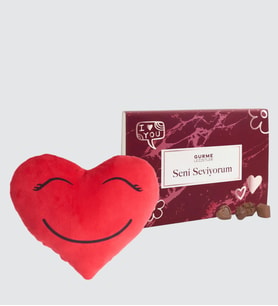 Seni Seviyorum Special Gurme Lezzet ve Kalp Yastık