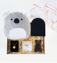 Koala Yastık ve Papatya Kolyeli Hediye Kutusu