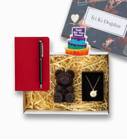 Defter ve Kalemli İyi Ki Doğdun Hediye Kutusu