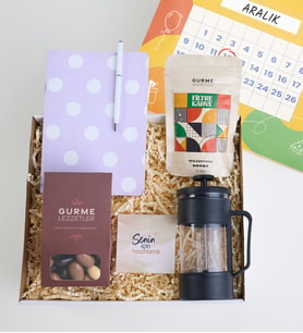 Filtre Kahve & Drajeli Kişiye Özel Takvimli Set