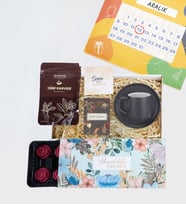 İyi Ki Doğdun Magnet & Kahveli Kişiye Özel Takvimli Set