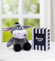 BonnyFood-Tatlı Peluş Eşek ve Madlen Kutusu 110 gr