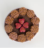 Kağıt Helvada Lotus Biscoff® Süslü ve Kalpli Kekler