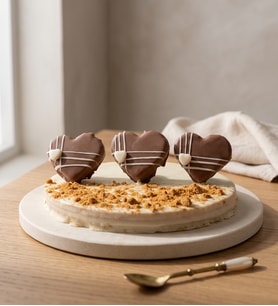 Kağıt Helva Üstünde Kalp Kurabiye Lotus Biscoff®
