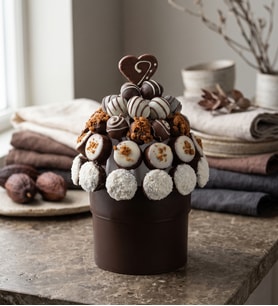 Saksıda Lotus Biscoff®'lu Trüfler ve Yuvarlak Kekler
