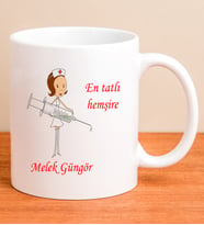 Kişiye Özel En Tatlı Hemşire Kupa Bardak 79925