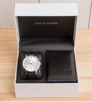 Pierre Cardin 106671F02 Erkek Kol Saati ve Deri Kartlık Set