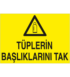MIGNATIS - Tüplerin Başlıklarını Tak Levhası - Sac Malzeme 35x50cm