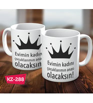 Evimin Kadını Çocuklarımın Anası Olacaksın Sevgiliye Özel Hediye Kupa Bardak