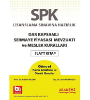 SPK Dar Kapsamlı Sermaye Piyasası Mevzuatı ve Meslek Kuralları Slayt Kitap