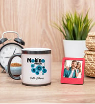 Makine Teknisyeni Sihirli  Kupa Bardak ve Kırmızı Mini Çerçeve