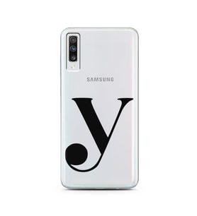 Samsung A70 Harf Tasarımlı Telefon Kılıfı Y-Harfi 