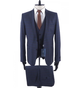 Jan Carlucci Yünlü Slimfit Yelekli Drop 6 Takım
