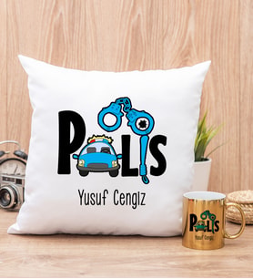 Polis Yastık ve Gold Kupa Bardak