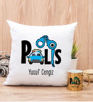Polis Yastık ve Gold Kupa Bardak