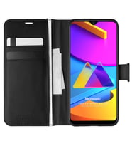 Microsonic Samsung Galaxy M10s Kılıf Delux Leather Wallet Siyah