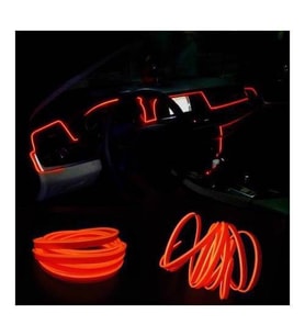 Kırmızı 2 Metre Neon İp Torpido Fitili Oto Şerit Led