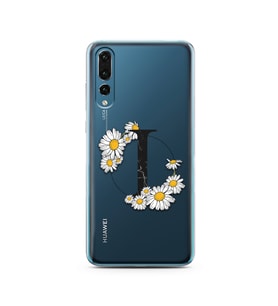 Papatya Harf Tasarım Süper Şeffaf Silikon Telefon Kılıfı Huawei P20 Pro   I-Harf