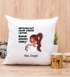 Bunun Havası Kime Yastık ve Gold Kupa Bardak