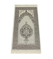 Lüks Açık Renk Osmanlı Tafta Seccade - 0210 - Kahverengi Renk (Çok Renkli)