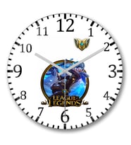 Riven LoL League Of Legends Duvar Saati Bombeli Gercek Cam