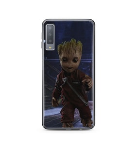 Baby Groot Tasarım Süper Şeffaf Silikon Telefon Kılıfı Samsung A7 (2017)