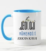 Jeoloji Mühendisi Kupa Bardağı Mavi