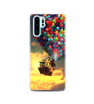 Yukarı Bak Balon Tasarımlı Süper Şeffaf Silikon Telefon Kılıfı Huawei P30 Pro 