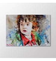 Arty Tablo Suluboya Portre Tablo (Karışık)