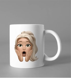 Emoji Kız Stiker Kupası