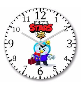 Brawl  Stars Mr Duvar Saati Bombeli Gercek Cam