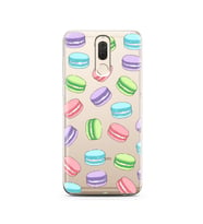 Macaron Tasarımlı Süper Şeffaf Silikon Telefon Kılıfı Huawei Mate 10 Lite