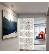 Liar Dekor Askılı Seperatör (Paravan) - LAS-90 - (100 cm x 210 cm) (Beyaz)