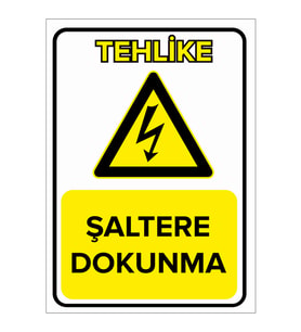 MIGNATIS - Şaltere Dokunma Levhası - Sac Malzeme 35x50cm