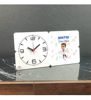 Doktora Hediye Ahşap Masa Saati 001