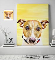 BK Gift Kişiye Özel Evcil Dost Dijital Art Köpek Pet Kanvas Tablo (50 x 70 cm.) 1