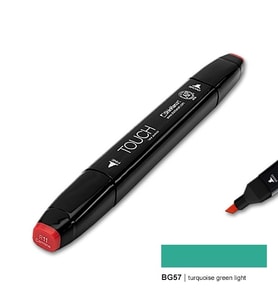 TOUCH TWIN MARKER BG57 TURQUOISE GREEN LIGHT 