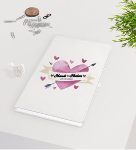 BK Gift Kişiye Özel Sevgililer Günü Beyaz Defter-21
