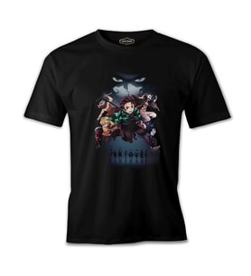 Demon Slayer Siyah Erkek Tshirt