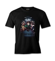 Demon Slayer Siyah Erkek Tshirt