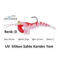 PROFISHER TPR Fosforlu Silikon Sahte Yem 7 cm 10 gr 5 Eklem