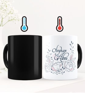 BK Gift Kişiye Özel Sevgili Temalı Sihirli Kupa Bardak - 95