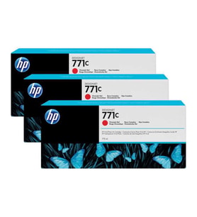 HP B6Y32A Orjinal Kromatik Kırmızı Kartuş 3lü Paket 771C