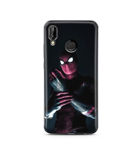 Örümcek Adam Tasarım Süper Şeffaf Silikon Telefon Kılıfı Huawei P20 Lite 