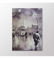 Arty Tablo Suluboya Tramvay Tablo (Karışık)